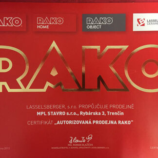 Rako certifikát