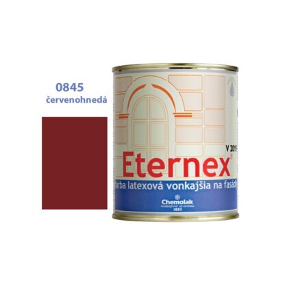 chemolak eternex cervenohedy 0845 v 2019 latexova fasadna farba 08kg