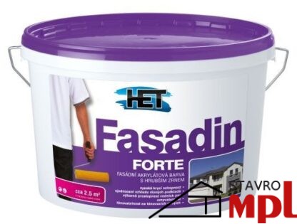 HET Fasádna akrylátová hrubozrnná farba Fasadin Forte 1