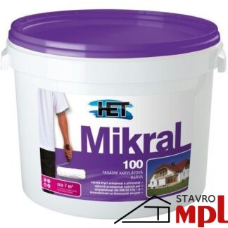 HET Fasádna čisto akrylatová hladka farba Mikral 100