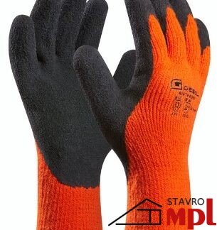 Pracovné rukavice Thermo Wintergrip (Prevedenie čierno-oranžová, Veľkosť 8)